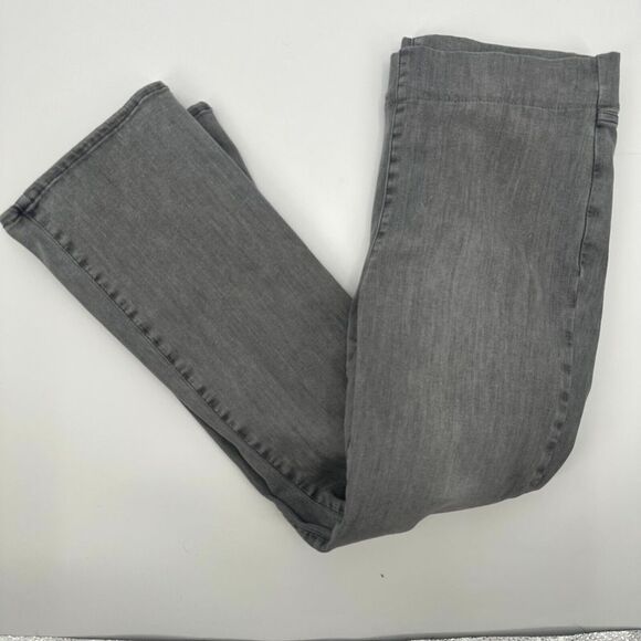 NYDJ Not Your Daughters Jeans Women's Petite Large Gray Denim SpanSpring Pull-On - Picture 1 of 14